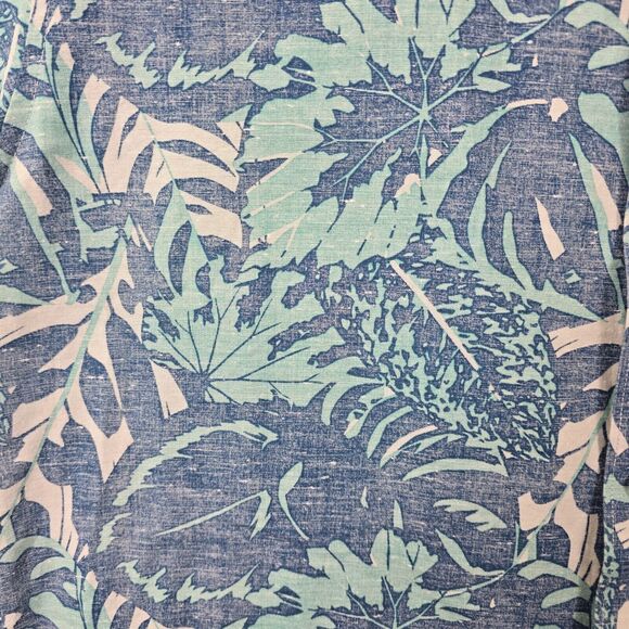 Travis Mathew Shirt Men's Blue Floral Hawaiian Button Shirt Golf Size XL - Picture 5 of 10